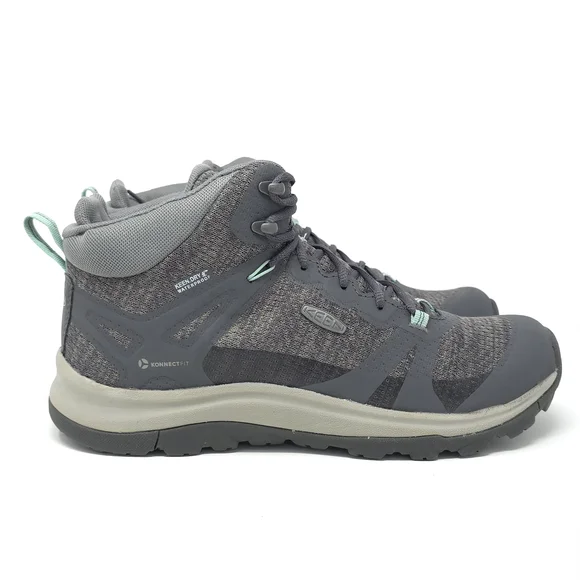 KEEN Terradora II Waterproof Hiking Shoes Steel Grey - Picture 3 of 11